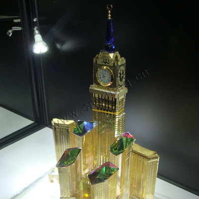 齋月尊禮，圣地縮影 麥加皇家鐘塔水晶模型JY268